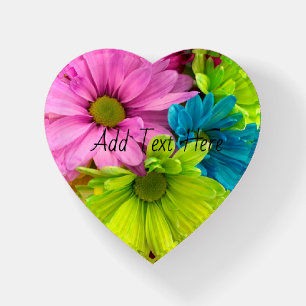 Vibrant Bloom – Colorful Floral Art Paperweight