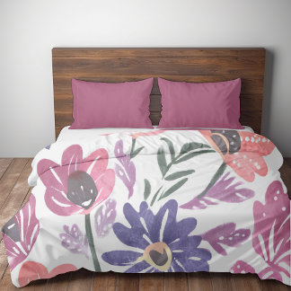 Vibrant Bloom Duvet Cover