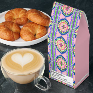 Vibrant Bloom Kaleidoscope: Pink & Emerald Mandala Roasted Coffee