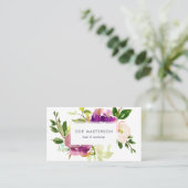 Vibrant Bloom | Modern Floral Business Card (Standing Front)