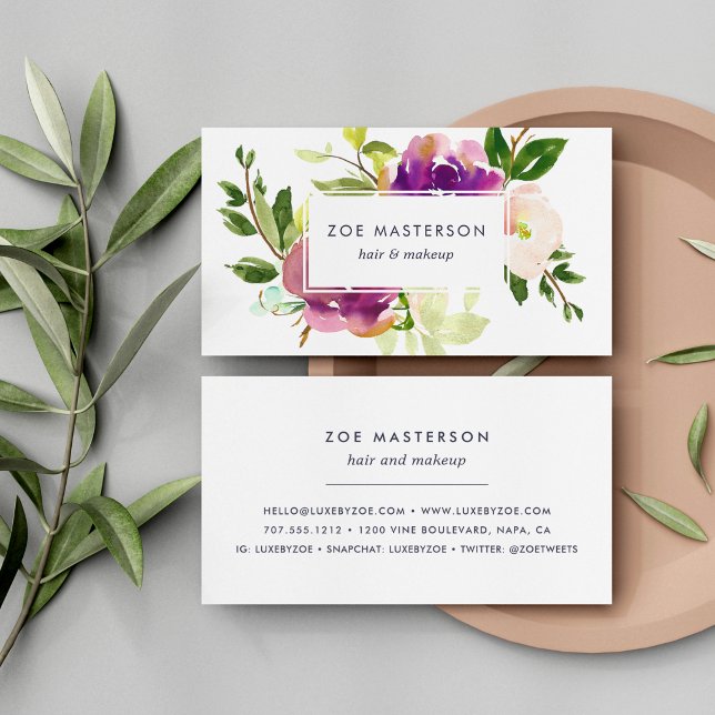 Vibrant Bloom | Modern Floral Business Card