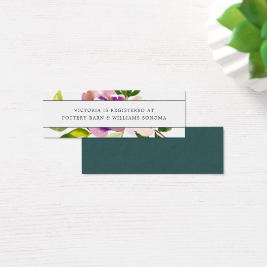 Vibrant Bloom Registry Insert Cards