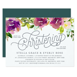 twins baptism christening invitations zazzle