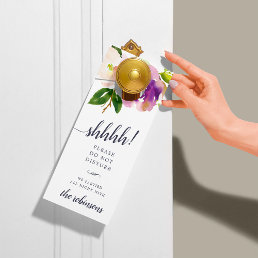 Vibrant Bloom Wedding Welcome/Do Not Disturb Door Hanger