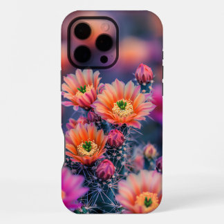 Vibrant Blooming Cactus Flowers in a Desert iPhone 16 Pro Max Case