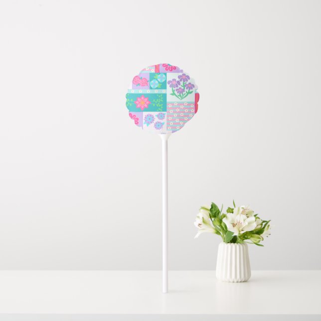 Vibrant Blooming Flowers Design Balloon (In Situ)