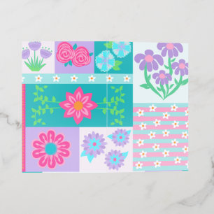Vibrant Blooming Flowers Design Brochure