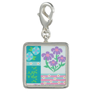Vibrant Blooming Flowers Design Charm