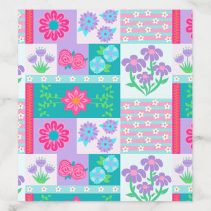 Vibrant Blooming Flowers Design Envelope Liner