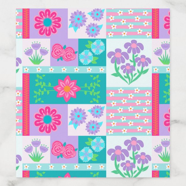 Vibrant Blooming Flowers Design Envelope Liner (Design)