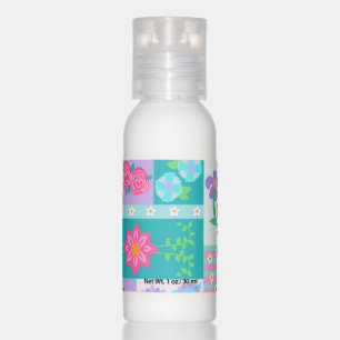 Vibrant Blooming Flowers Design Hand Lotion