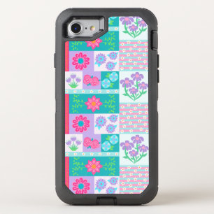 Vibrant Blooming Flowers Design OtterBox Defender iPhone SE/8/7 Case
