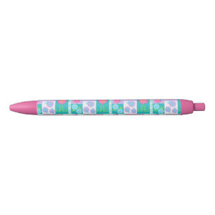 Vibrant Blooming Flowers Design Pen