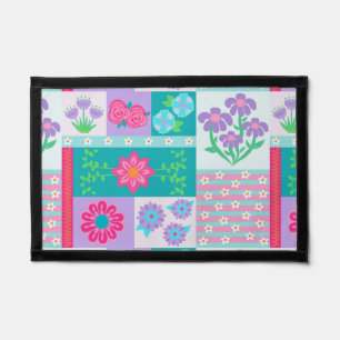 Vibrant Blooming Flowers Design Pennant