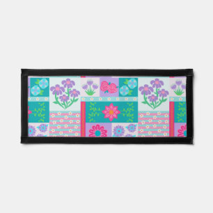 Vibrant Blooming Flowers Design Pennant