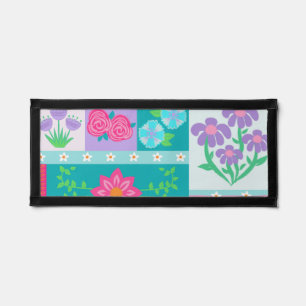 Vibrant Blooming Flowers Design Pennant