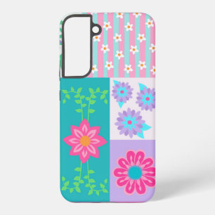 Vibrant Blooming Flowers Design Samsung Galaxy S22+ Case