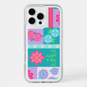 Vibrant Blooming Flowers Design iPhone 16 Pro Max Case