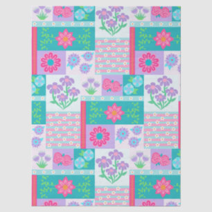 Vibrant Blooming Flowers Design Tissue Paper