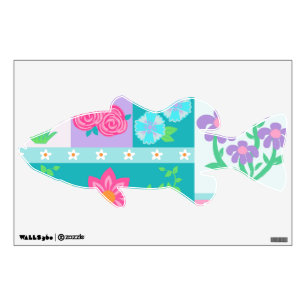 Vibrant Blooming Flowers Design Wall Decal
