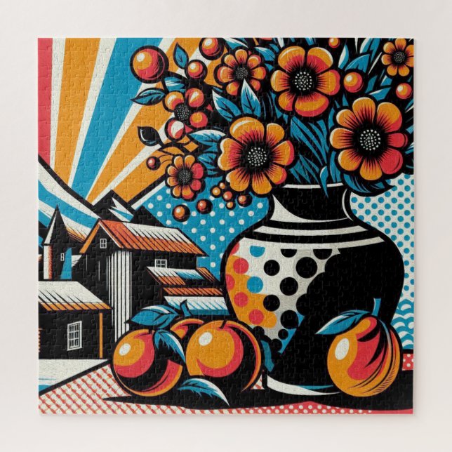 Vibrant Blooms Jigsaw Puzzle (Vertical)