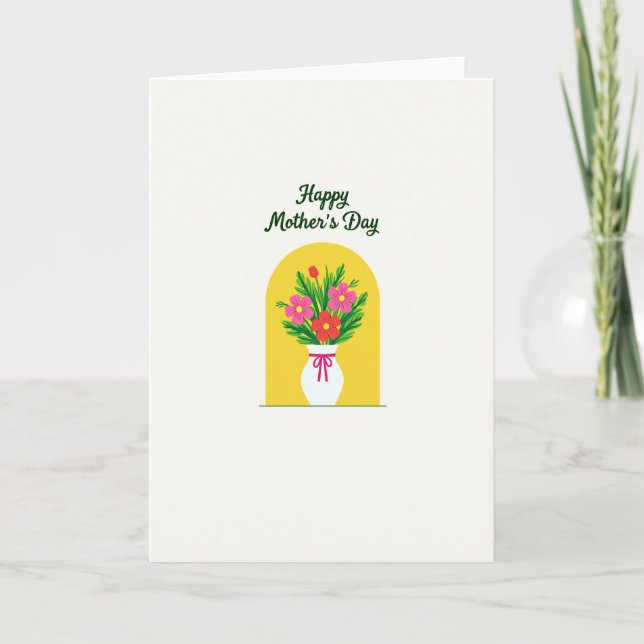 Vibrant Blossom Mothers Day Card (Front)