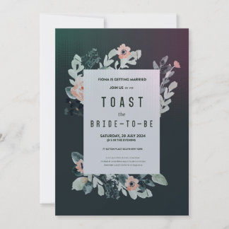 Vibrant Blossom Soiree in Party Floral Radiance Invitation