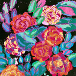 Vibrant Blossoms: Art Deco Floral Explosion Poster<br><div class="desc">Add a touch of elegance and sophistication to your space with our ‘Art Deco Floral Motif’ art print. This digital artwork is inspired by the beautiful patterns created by Edouard Benedictus, a French artist and designer who was influential in the Art Deco movement, featured stunning floral designs in various colors...</div>