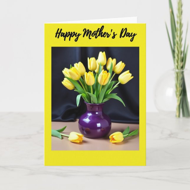 Vibrant Blossoms Mothers Day Card (Front)