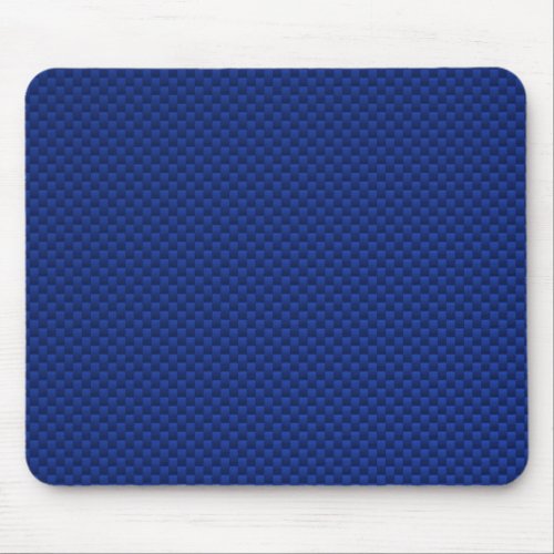 Vibrant Blue Carbon Fiber Like Print Background Mouse Pad