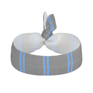 Vibrant Blue Carbon Fiber Style Racing Stripes Elastic Hair Tie