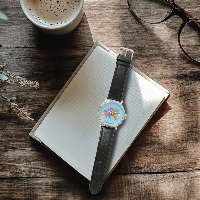 Vibrant Blue Cherry Blossoms Koi Fish Lotus     Watch (Creator Uploaded)