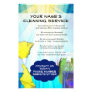 Vibrant Blue Cleaning Maid Service Business Flyer