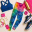 Vibrant Blue Gold Watercolor Design