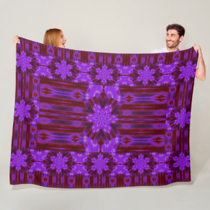 Vibrant Bohemian Daffodil In Velvet Cozy Fleece Blanket