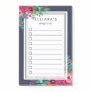Vibrant Boho Bouquet Custom Name To Do List Post-it Notes