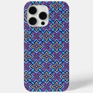 Vibrant Boho Geometric Floral Pattern iPhone 15 Pro Max Case