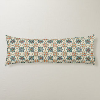 Vibrant Boho Medallion Pattern Body Pillow