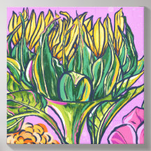 Vibrant Bold Colorful Sunflower
