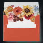 Vibrant Bold Floral Bridal Shower Wedding Envelope<br><div class="desc">Vibrant Bold Floral Bridal Shower Wedding Invitation Envelope</div>