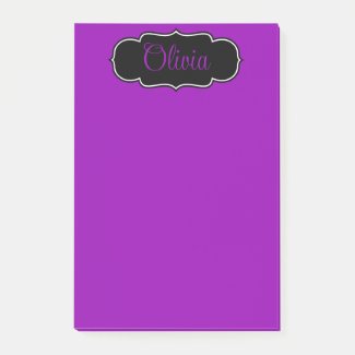 Vibrant, Bold  Fuchsia  Purple Personalized