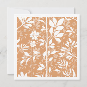 Vibrant Botanic Climbing Vines Illustration Art Note Card