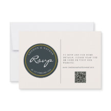 Vibrant Botanical Floral Wedding QR Code