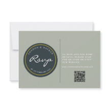 Vibrant Botanical Floral Wedding QR Code