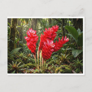 Vibrant Botanical Ginger Blossom Coffee Mug Postcard