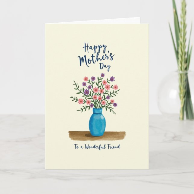 Vibrant Bouquet Mother Card (Front)