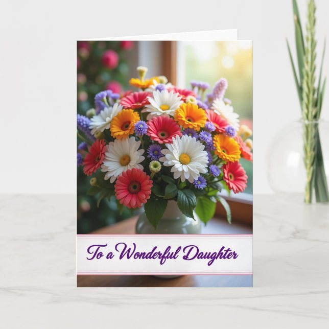 Vibrant Bouquet Mothers Day Card (Front)