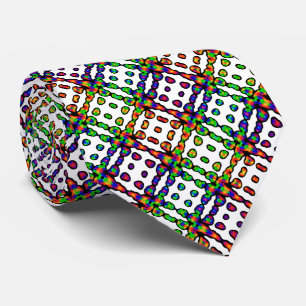 Vibrant Bright Colorful Pattern Neck Tie
