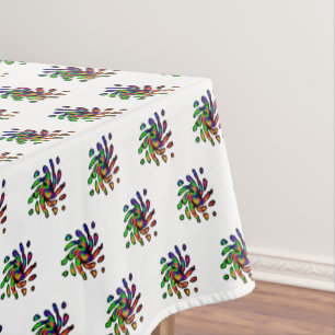 Vibrant Bright Colorful Pattern Tablecloth