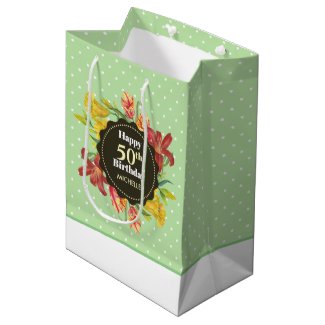 Vibrant Bright Spring Flowers Wreath Birthday